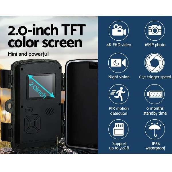 DL003 16mp Hunting Trail Camera 2.0" Screen