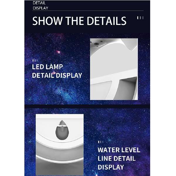 Aerbes AB-JS03 5W Bluetooth Speaker Anti Gravity Humidifier Nightlight