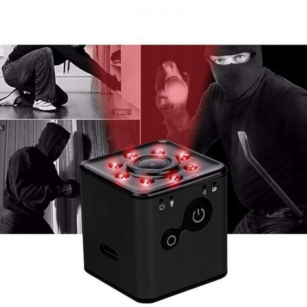 SQ13 Mini DV Rechargeable Camera Full HD 1080P, With 8 IR And Waterproof Case