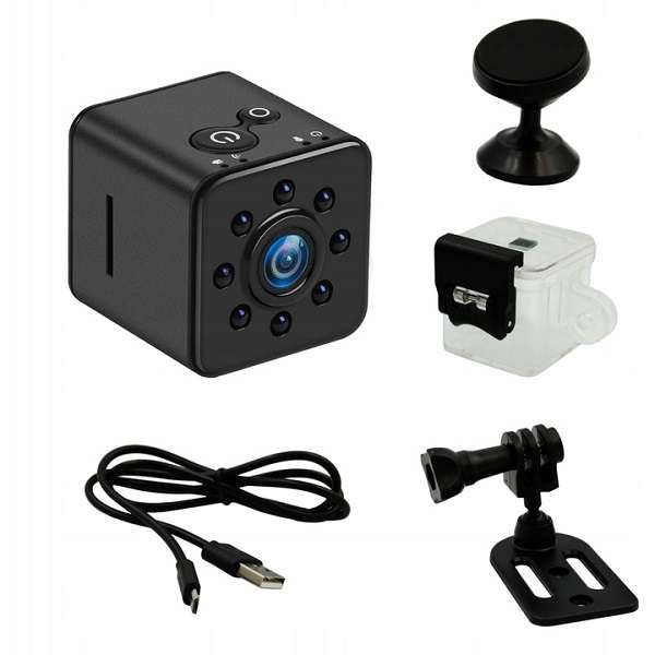 SQ13 Mini DV Rechargeable Camera Full HD 1080P, With 8 IR And Waterproof Case