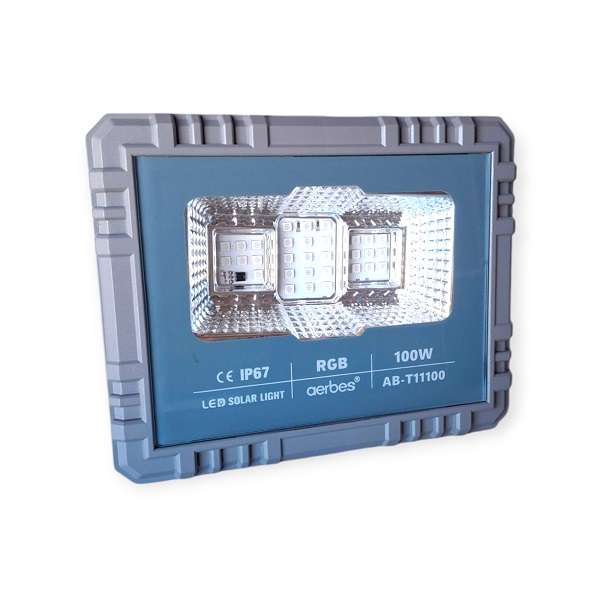 Aerbes AB-T11100 100W 31LED Solar RGB Flood  Light 5000mah Battery With Remote Control