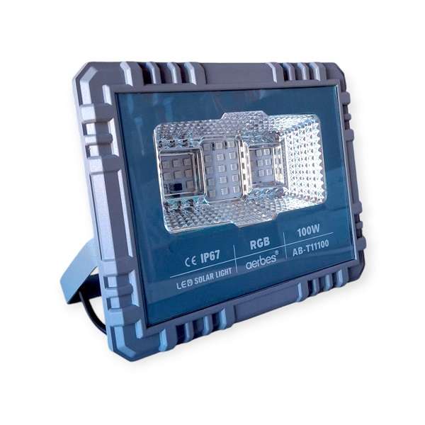 Aerbes AB-T11100 100W 31LED Solar RGB Flood  Light 5000mah Battery With Remote Control