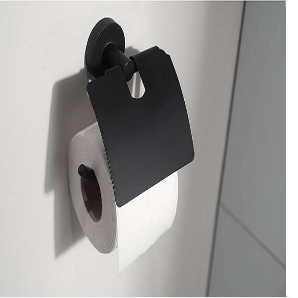 JG20375685 Toilet Paper Roll Holder with Black Cover