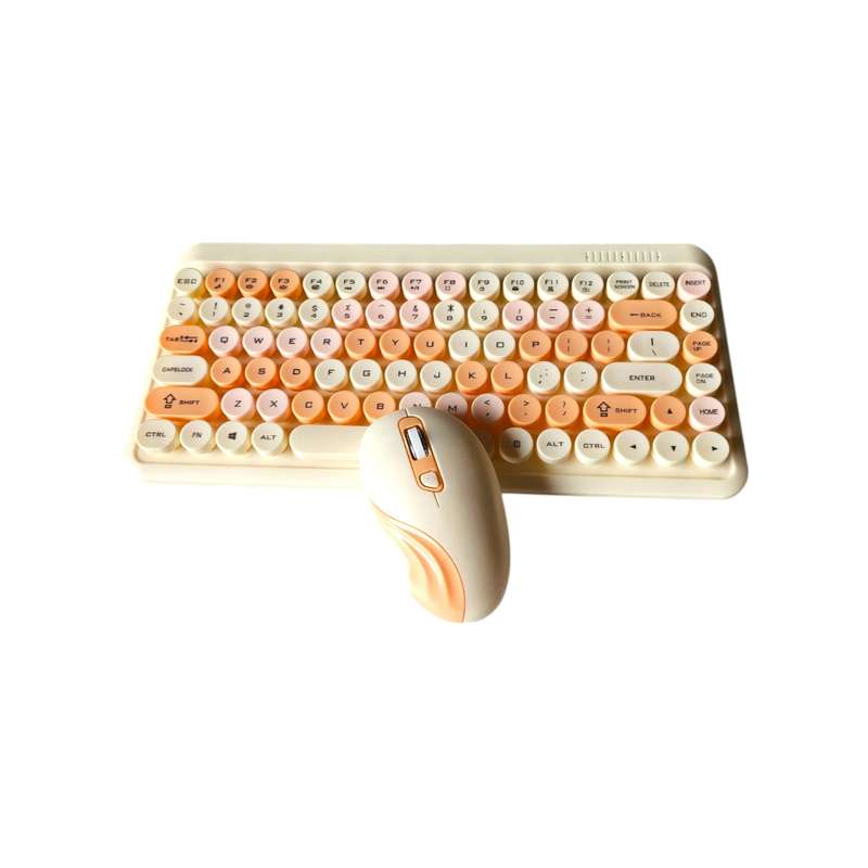 HK-08 Colorful Wireless Keyboard and Mouse Set 2.4GHz Combo