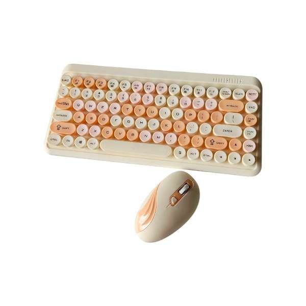 HK-08 Colorful Wireless Keyboard and Mouse Set 2.4GHz Combo