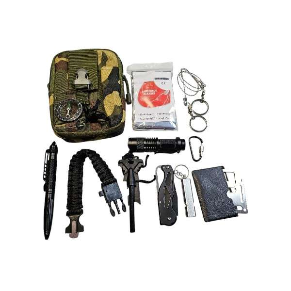Super Electronics SE-Z174 12 in One Survival  Emergency Kit