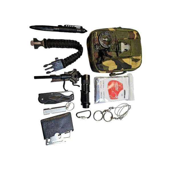 Super Electronics SE-Z174 12 in One Survival  Emergency Kit
