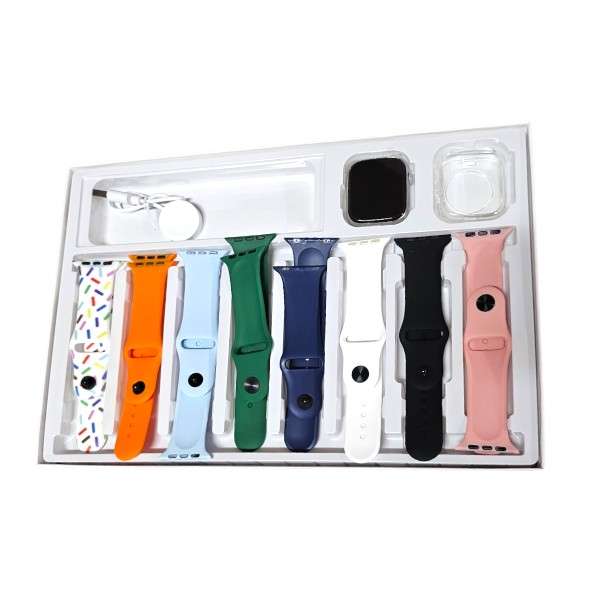Macaroon Y-12 2" Large Screen Bluetooth Smart Watch With 8 Silicone Straps And Case Uses Olywear App