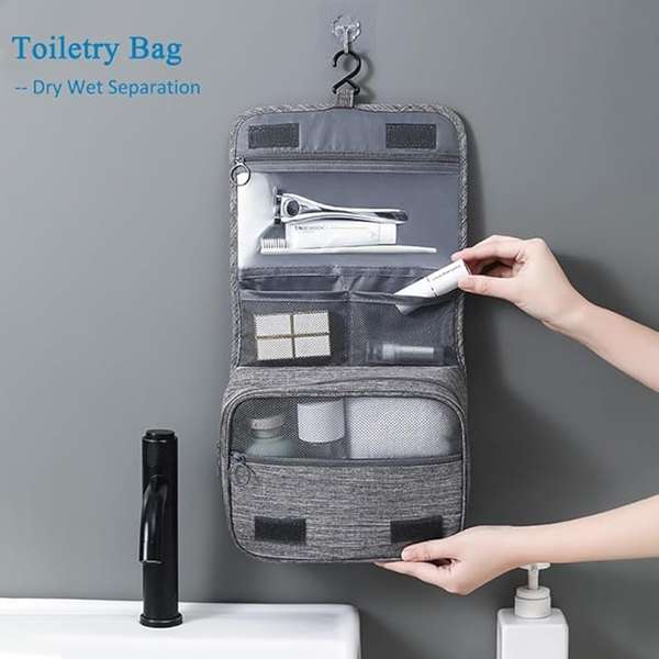 Xufu JG20375681 Hanging Travel Toiletry Bag with Hook