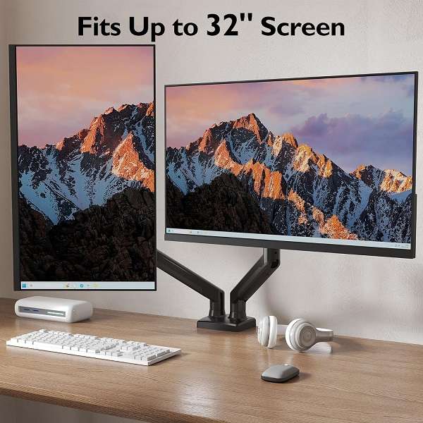 F160 17" to 32" Dual Monitor Desk Mount