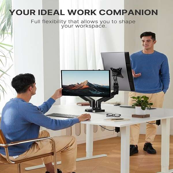 F160 17" to 32" Dual Monitor Desk Mount