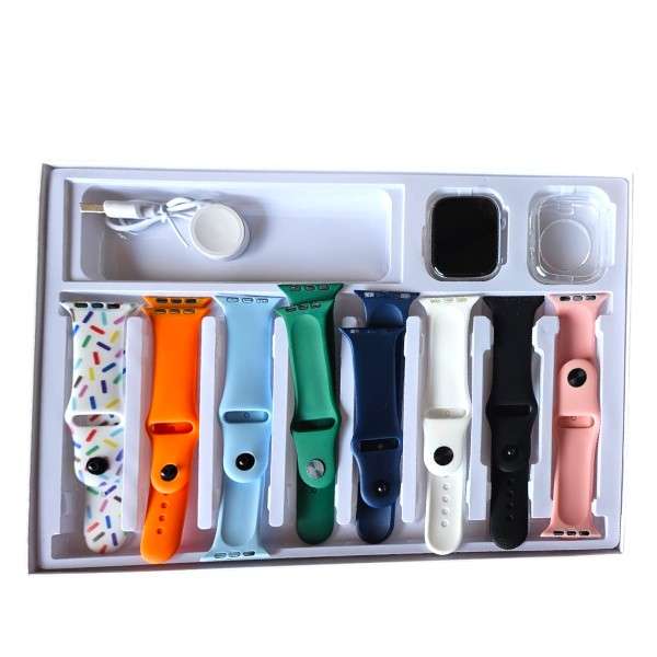 Macaroon Y-12 2" Large Screen Bluetooth Smart Watch With 8 Silicone Straps And Case Uses Olywear App