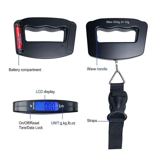 Portable Electronic Luggage Scale