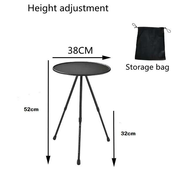 JG20375671 Portable Foldable Round Outdoor Camping Braai Table
