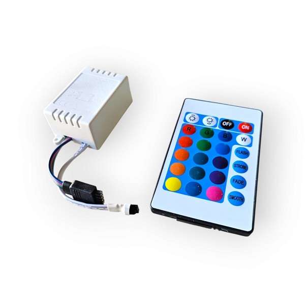 RGBW LED Controller 16 Mode Colors And Multi-Effects For Parties And Home