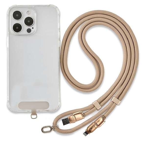 Treqa CA-899 240W 4 in 1 Phone Lanyard Data Cable