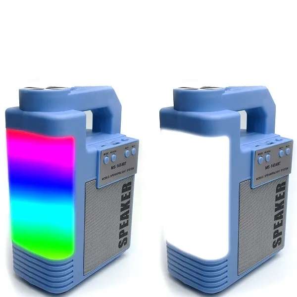 MS-1654BT Bluetooth 4" Speaker With Flashlight And RGB LED