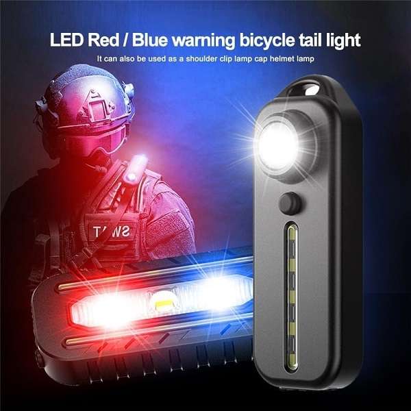 W677 Strip Rechargeable Bicycle Front And Warning Light