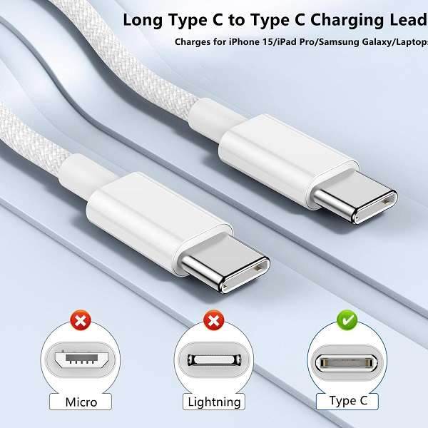 Treqa CH-9029 50W Dual PD Charger for Iphone 15/16 Pro Max With Type C cable