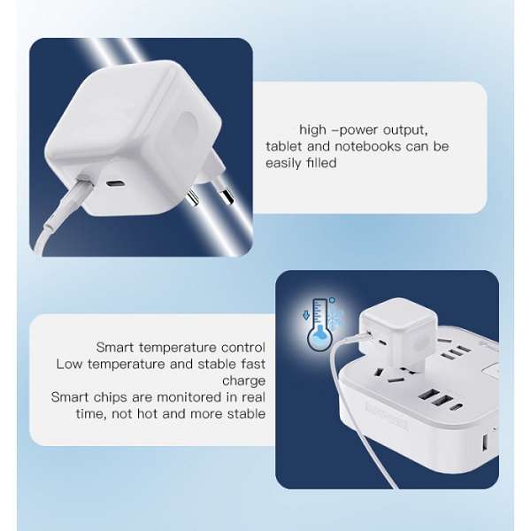 Treqa CH-9029 50W Dual PD Charger for Iphone 15/16 Pro Max With Type C cable
