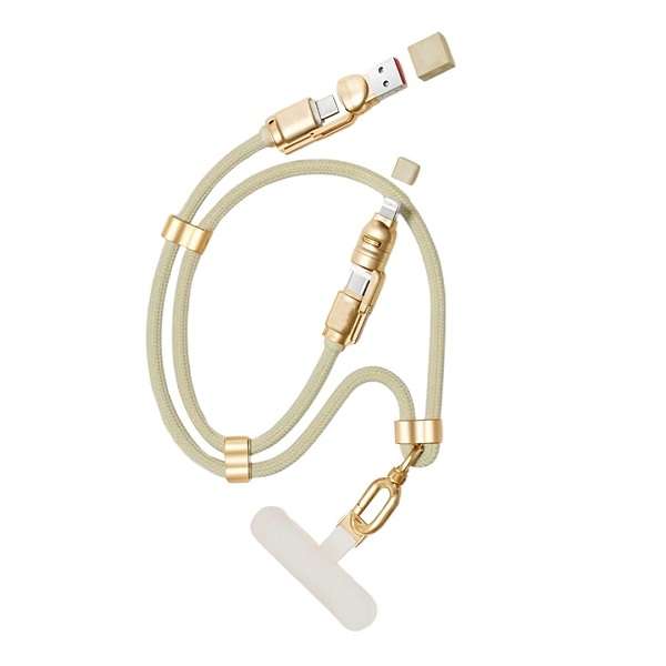 Treqa CA-899 240W 4 in 1 Phone Lanyard Data Cable