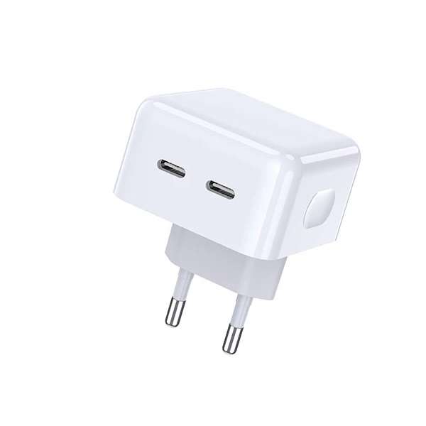 Treqa CH-9029 50W Dual PD Charger for Iphone 15/16 Pro Max With Type C cable