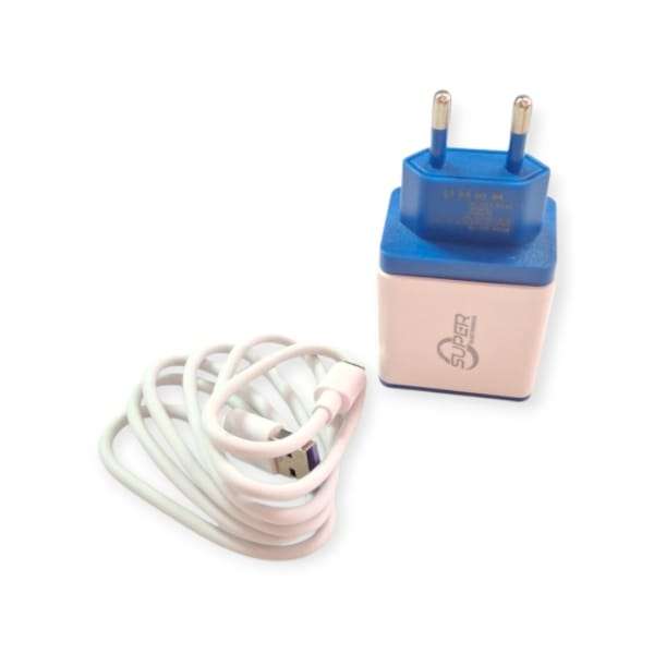 GQ-176 Smart 4.1A 3 Port Charger With Micro USB 1M Cable