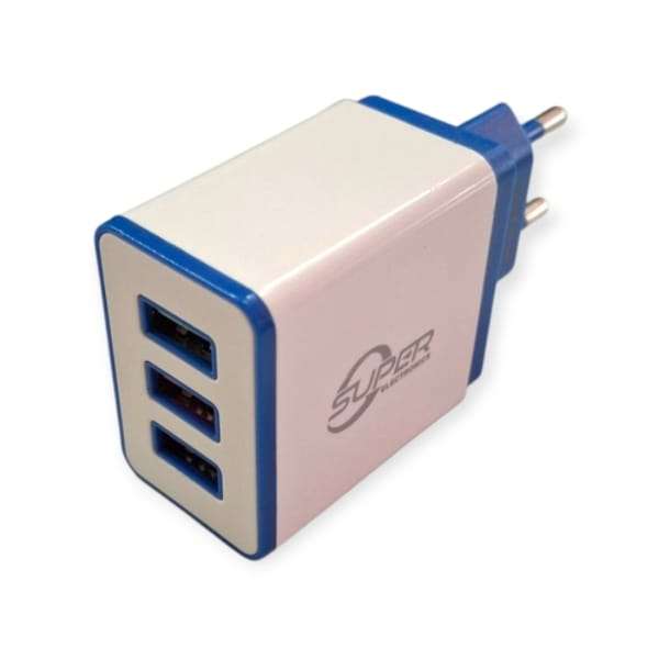 GQ-176 Smart 4.1A 3 Port Charger With Micro USB 1M Cable