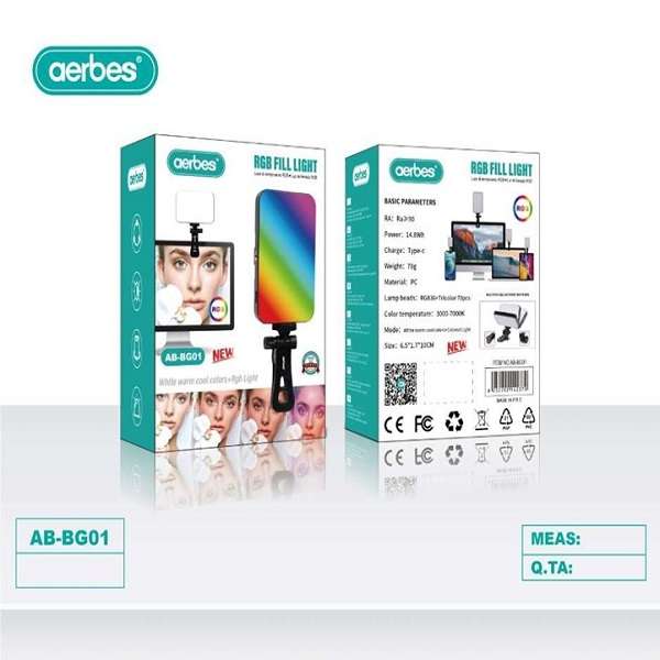 Aerbes AB-BG01 RGB Rechargeable Fill Light