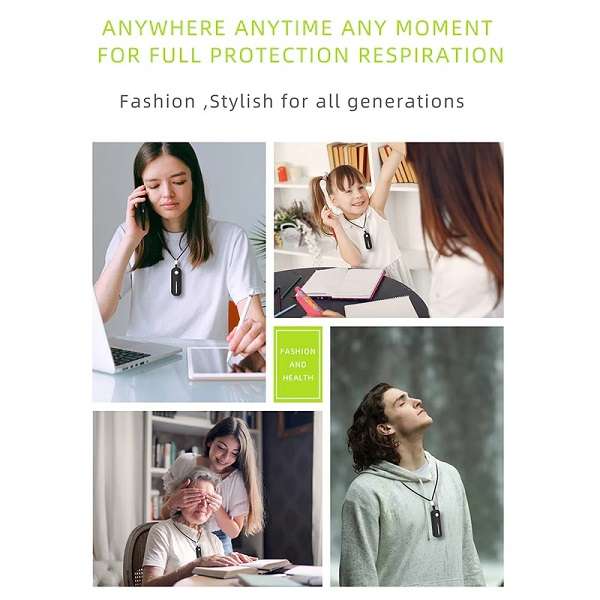 F02 Mini Wearable Anion Air Purifier Portable For Car, Home, Office And Travel