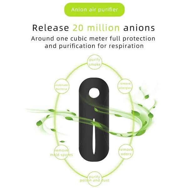F02 Mini Wearable Anion Air Purifier Portable For Car, Home, Office And Travel