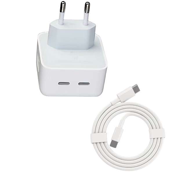 TREQA 50W CH-9029 Type-C to Type-C Power Adapter and Lightning Cable