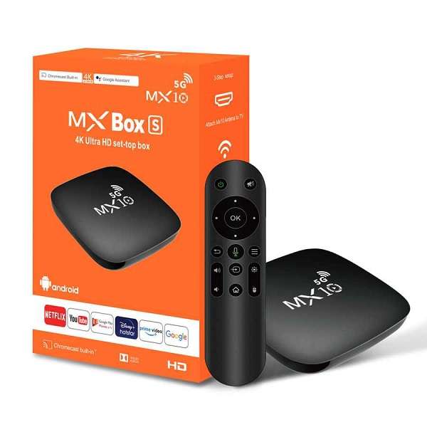 MX10 5G 4K Ultra HD TV Box 2GB+16GB