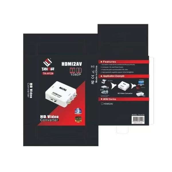 Tangka TK-H124 HDMI to RCA/AV Converter Full HD 1080p