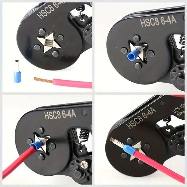 HSC8 6-4A-1200 Wire Stripper Crimping Tool