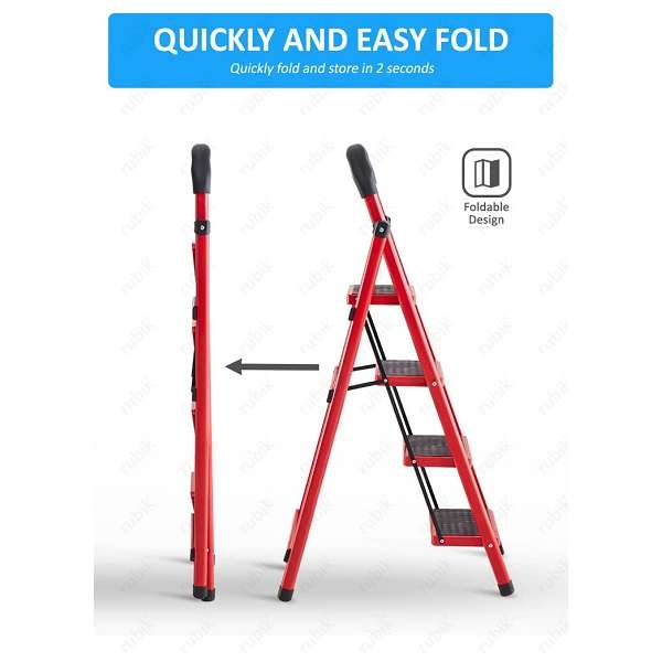 XF000025 4-Tier Household Anti-Slip Firm Ladder