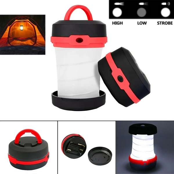 Collapsible Folding Camping Portable Lamp With Handle