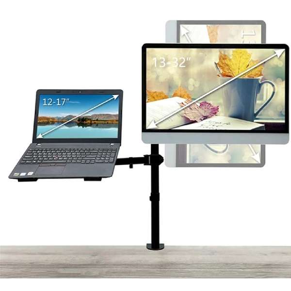 Z012 Fully Adjustable 15"-33" Dual Monitor Desk Mount
