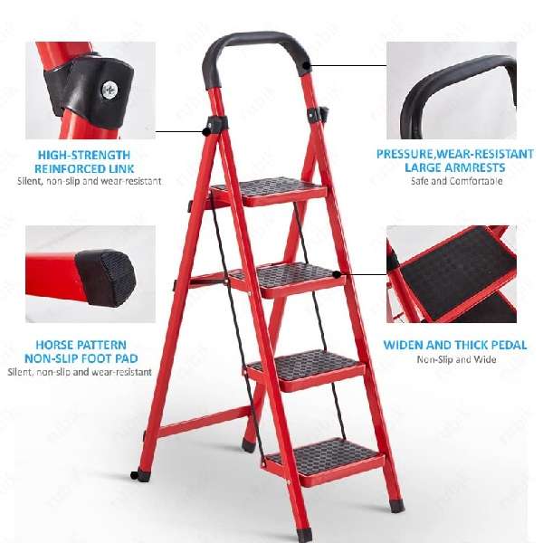 XF000025 4-Tier Household Anti-Slip Firm Ladder