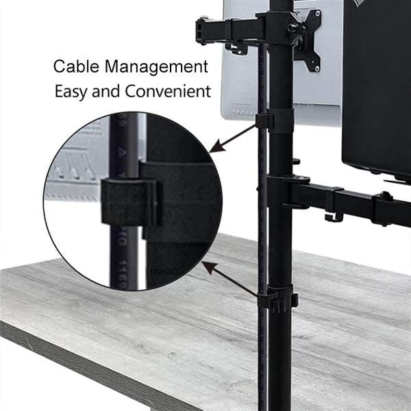 Z012 Fully Adjustable 15"-33" Dual Monitor Desk Mount