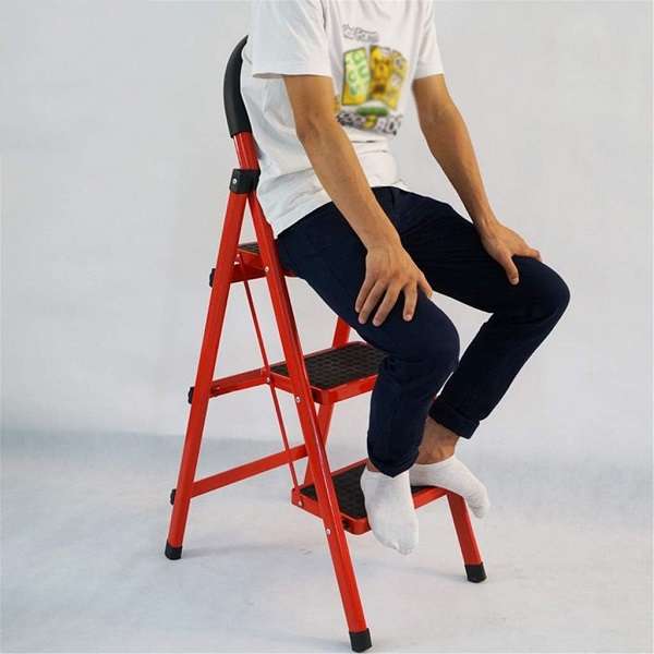 XF000024 3 Step Foldable Anti-Slip Household Ladder