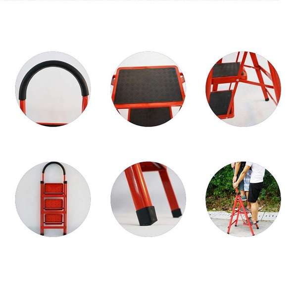 XF000024 3 Step Foldable Anti-Slip Household Ladder