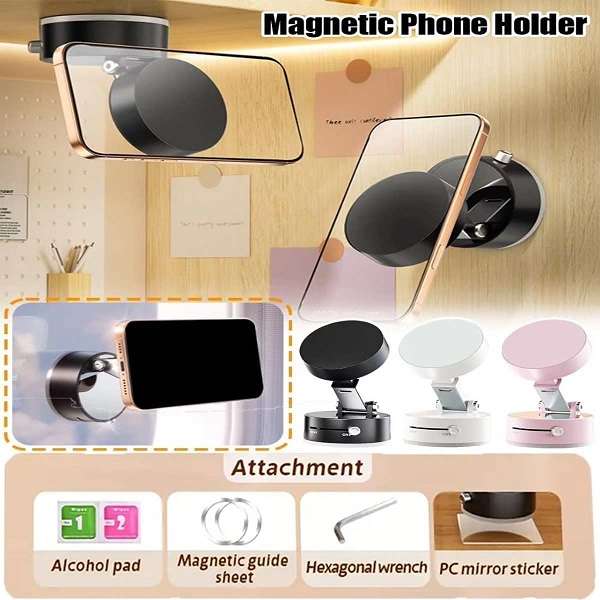 SE-TQ37 Vacuum Magnetic Foldable Suction Phone Holder