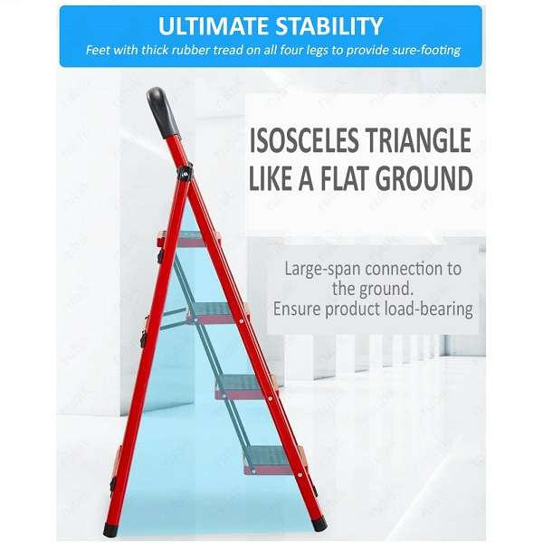 XF000025 4-Tier Household Anti-Slip Firm Ladder