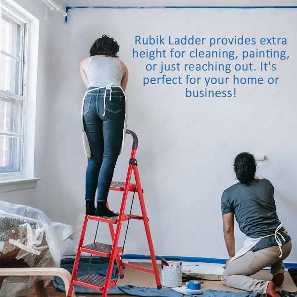 XF000025 4-Tier Household Anti-Slip Firm Ladder