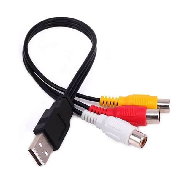SE-L228 USB Male To 3RCA Female Cable 30cm