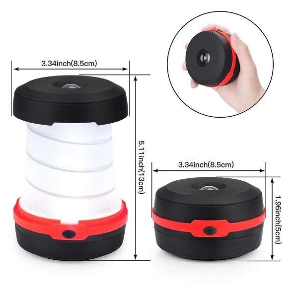Collapsible Folding Camping Portable Lamp With Handle