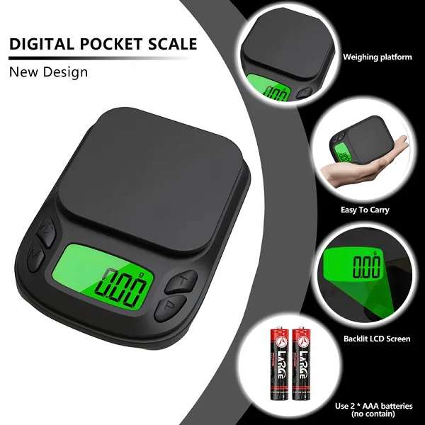 Aerbes AB-C21 Mini Pocket Size 7 Unit Electronic Scale For Jewellery
