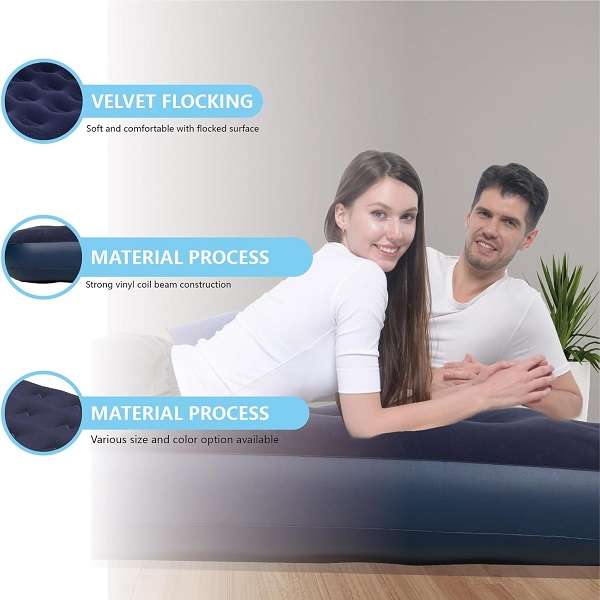 Xufu XF000023 Inflatable Flocked Air Mattress