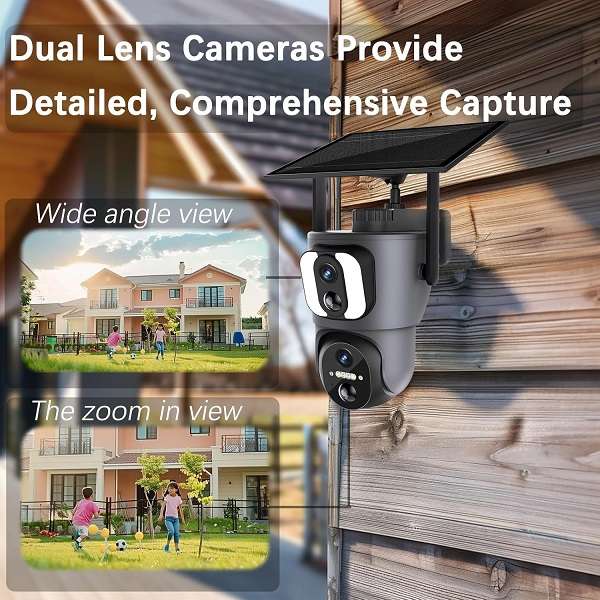 4G Dual Lens 2mp Solar Powered Camera With Full Colour Night Vision And 2-Way Audio Ubox